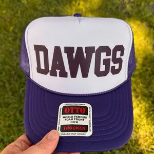OTTO Purple and White Adjustable Hat